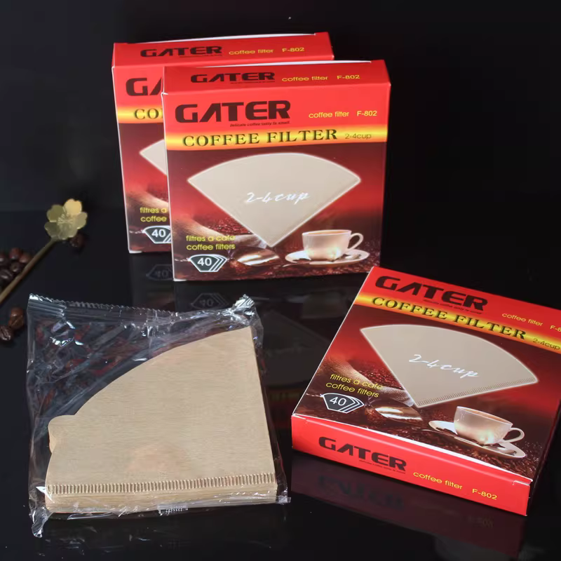 Giấy lọc cà phê hình nón V60 pha cà phê thủ công V02 cốc lọc cà phê nhỏ giọt máy pha cà phê Mỹ giấy lọc dùng cho gia đình