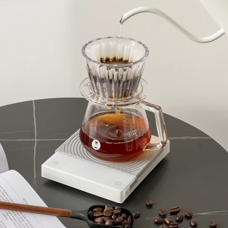 Cân điện tử Taimo Black Mirror BASIC+2, cân pha cà phê thủ công, cân cà phê nguyên chất, cân chuyên nghiệp, cân hạt cà phê Ý, có chức năng hẹn giờ