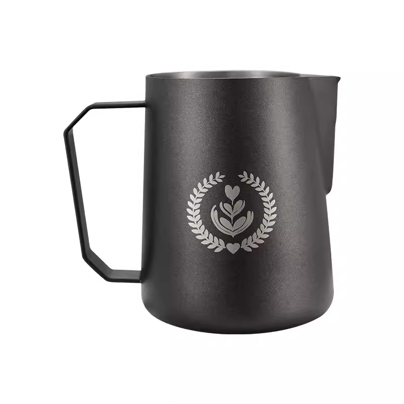 Bình pha cà phê Latte Art MUVNA có vòi nhọn, cốc tạo bọt sữa, bình sữa bằng thép không gỉ 450/600ml