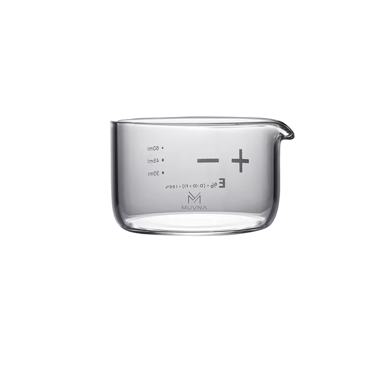Cốc thu chất lỏng cà phê MUVNA Star Rain Glass Cup Espresso Extraction Cup, máy pha cà phê có vạch chia 100ml