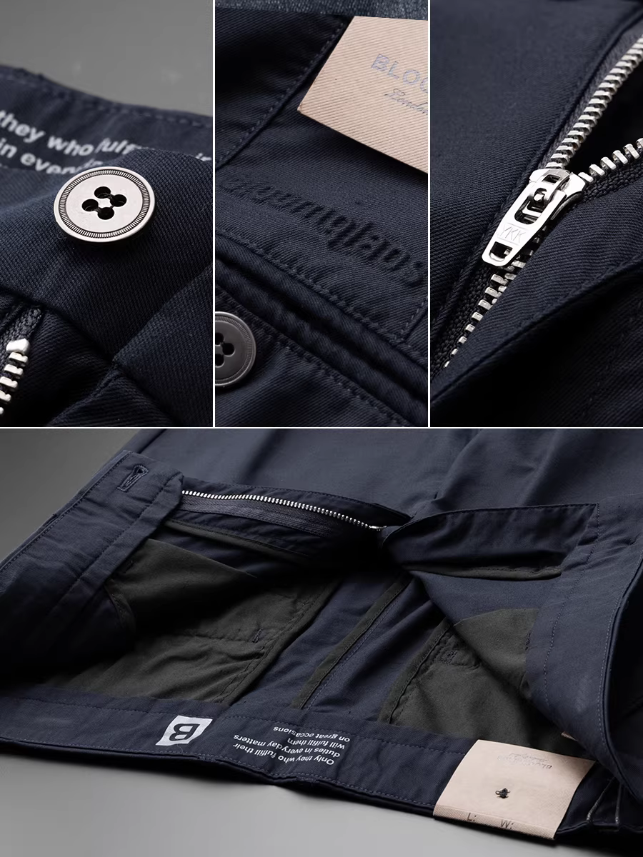 Quần dài nam chất liệu cotton modal co giãn, kiểu dáng thẳng, phong cách thường ngày, đa năng, chống nhăn, thoải mái, Xuân/Hè 2024