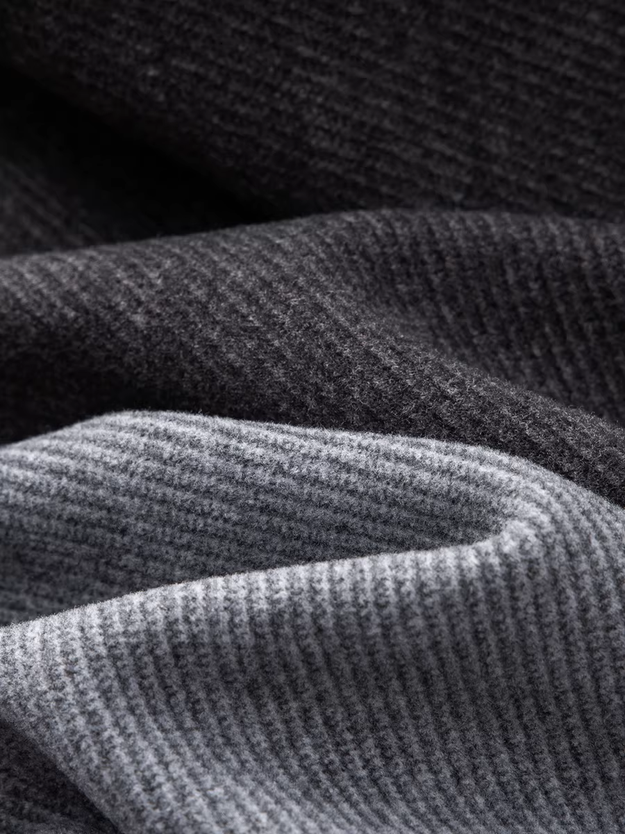 Quần âu nam chất liệu len pha twill mới mùa thu đông, dáng thẳng, rộng rãi, dày dặn, lót lông mềm mại, co giãn.