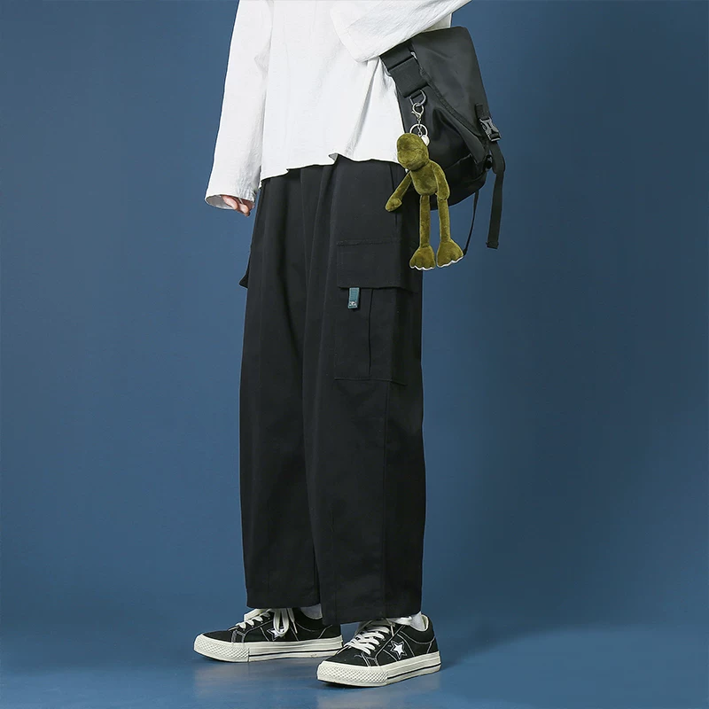 Quần công sở nam mùa thu đông, phong cách Hàn Quốc, quần ống rộng dáng suông sành điệu, phong cách Hồng Kông, thương hiệu thời thượng, quần ống rộng.