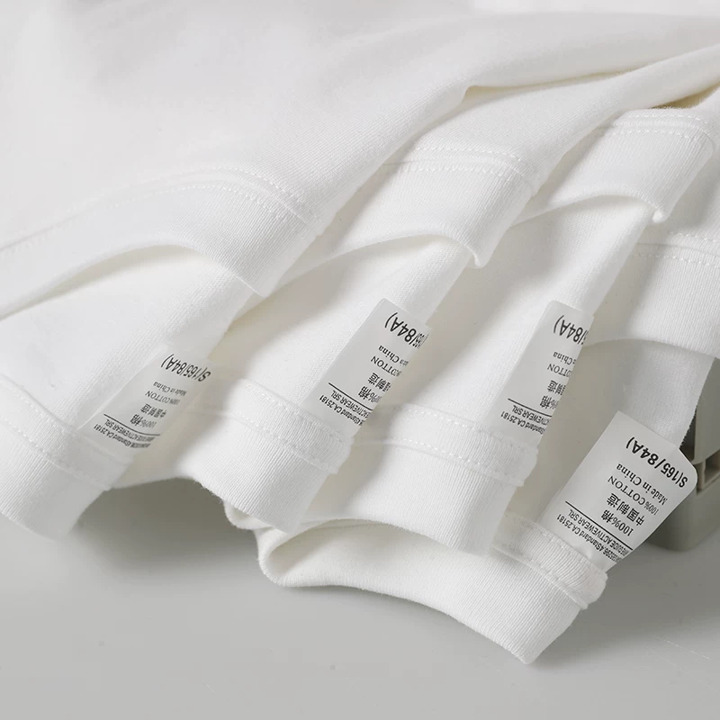 Áo thun cổ tròn tay ngắn chất liệu cotton 100% dày dặn 260g, áo thun trơn màu cơ bản, áo thun unisex dáng rộng thời trang thương hiệu nổi tiếng.