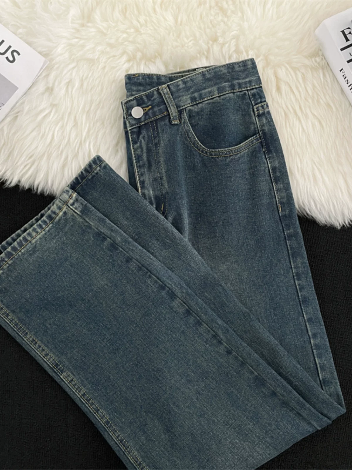 Quần jean denim mỏng mùa xuân BF thương hiệu thời thượng đa năng dành cho nam sinh viên quần dài dáng rộng thẳng kiểu Mỹ quần dài thường ngày