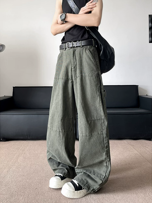 Quần ống đứng kiểu Mỹ, quần công sở cleanfit hợp thời trang mùa xuân hè, quần dài ống rộng thoải mái.