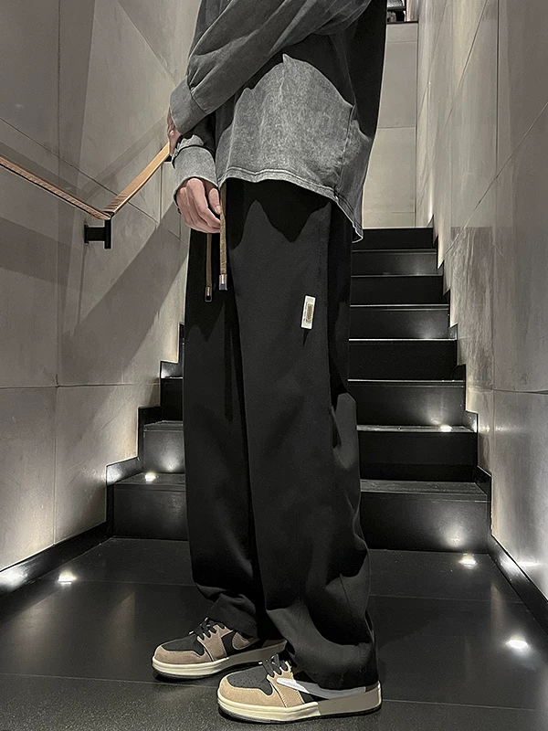 Quần công sở kiểu Nhật mới hợp thời trang thương hiệu ins quần nam sinh viên đa năng mùa thu quần ống rộng dáng rộng thông thường