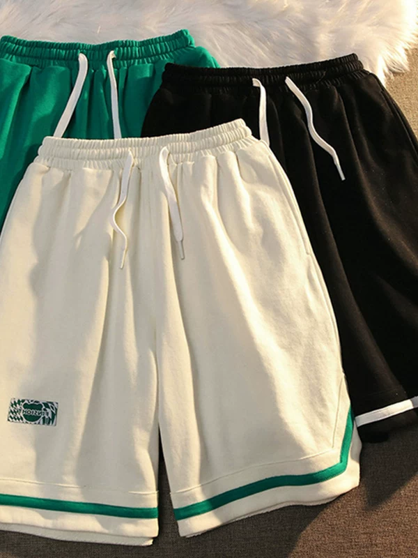 Quần short thể thao cổ điển kiểu Mỹ dành cho nam, quần short bóng rổ thời trang thương hiệu cao cấp, quần short năm phần năm điểm rộng rãi thoải mái mùa hè dành cho cặp đôi.