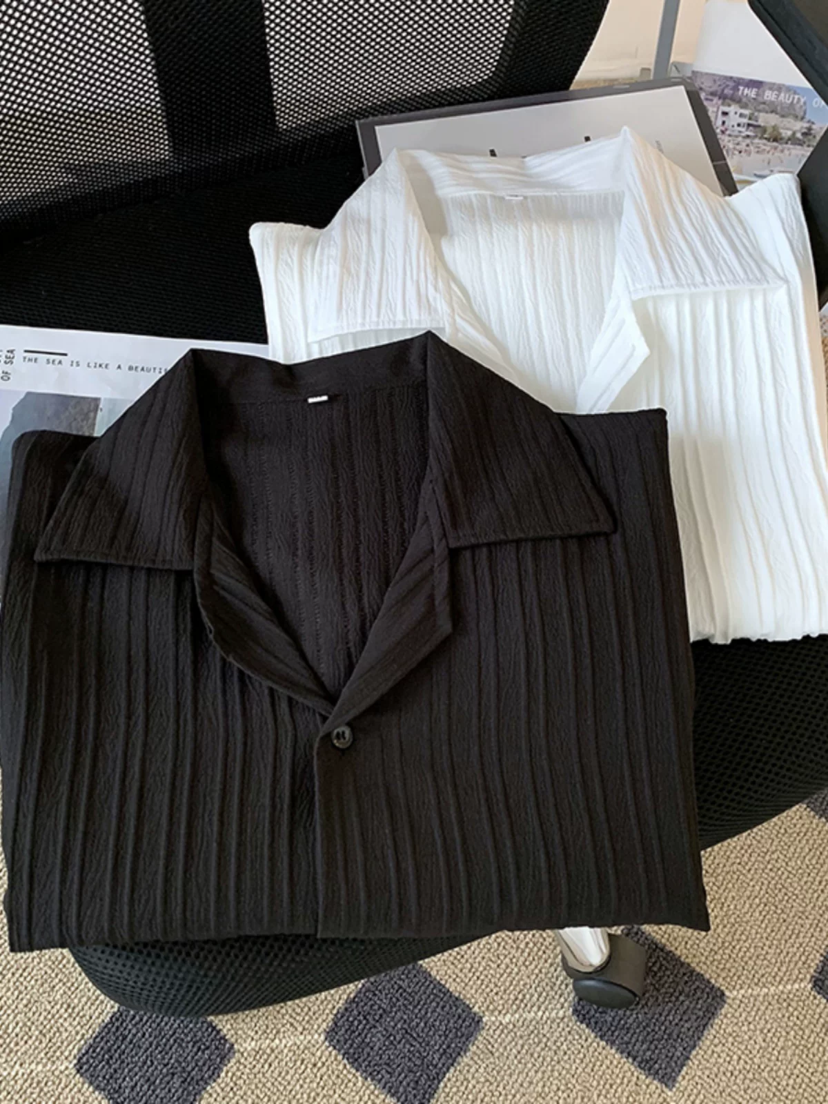 Áo sơ mi lụa kiểu Cuba dành cho nam, phong cách thời thượng và trưởng thành, áo ngắn tay, dáng rộng, chất liệu cao cấp, áo thời trang mùa hè.