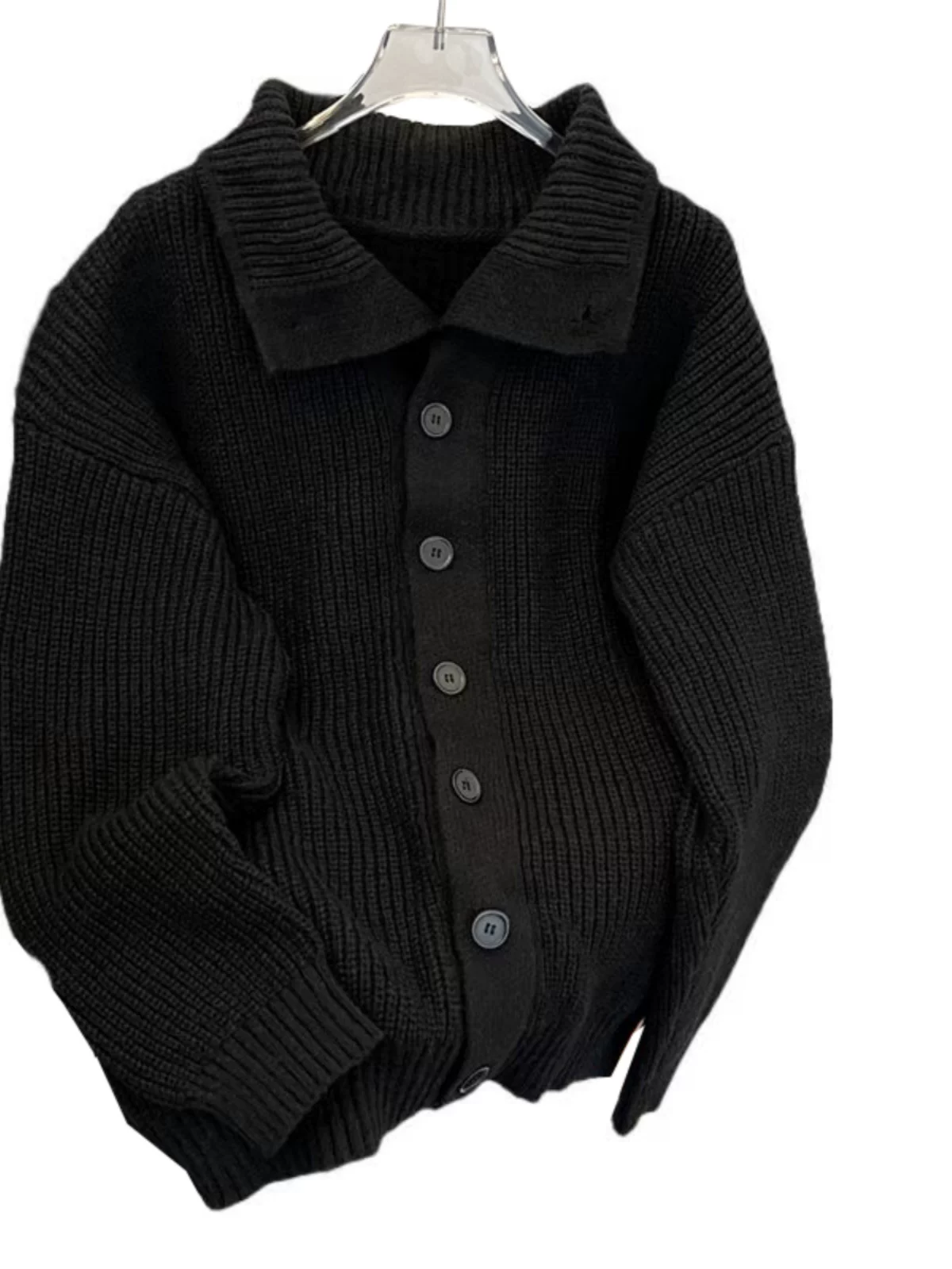 Áo len cardigan cleanfit mùa thu đông dành cho nam, áo dệt kim cao cấp hợp thời trang, áo khoác dáng rộng phong cách lười biếng kiểu Mỹ.