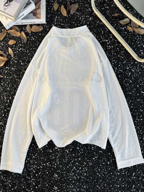 Áo thun dài tay phong cách retro của Mỹ dành cho nam, phong cách mùa thu mới, trang phục thể thao rộng rãi, thoải mái, thương hiệu thời thượng, áo chống nắng thể thao cá tính.