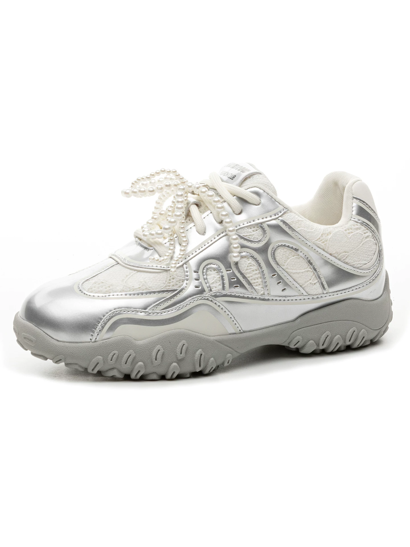 Giày thể thao nữ kiểu ballet tăng chiều cao ẩn giấu, đế dày, chất liệu lưới thoáng khí, mẫu mới xuân 2026.