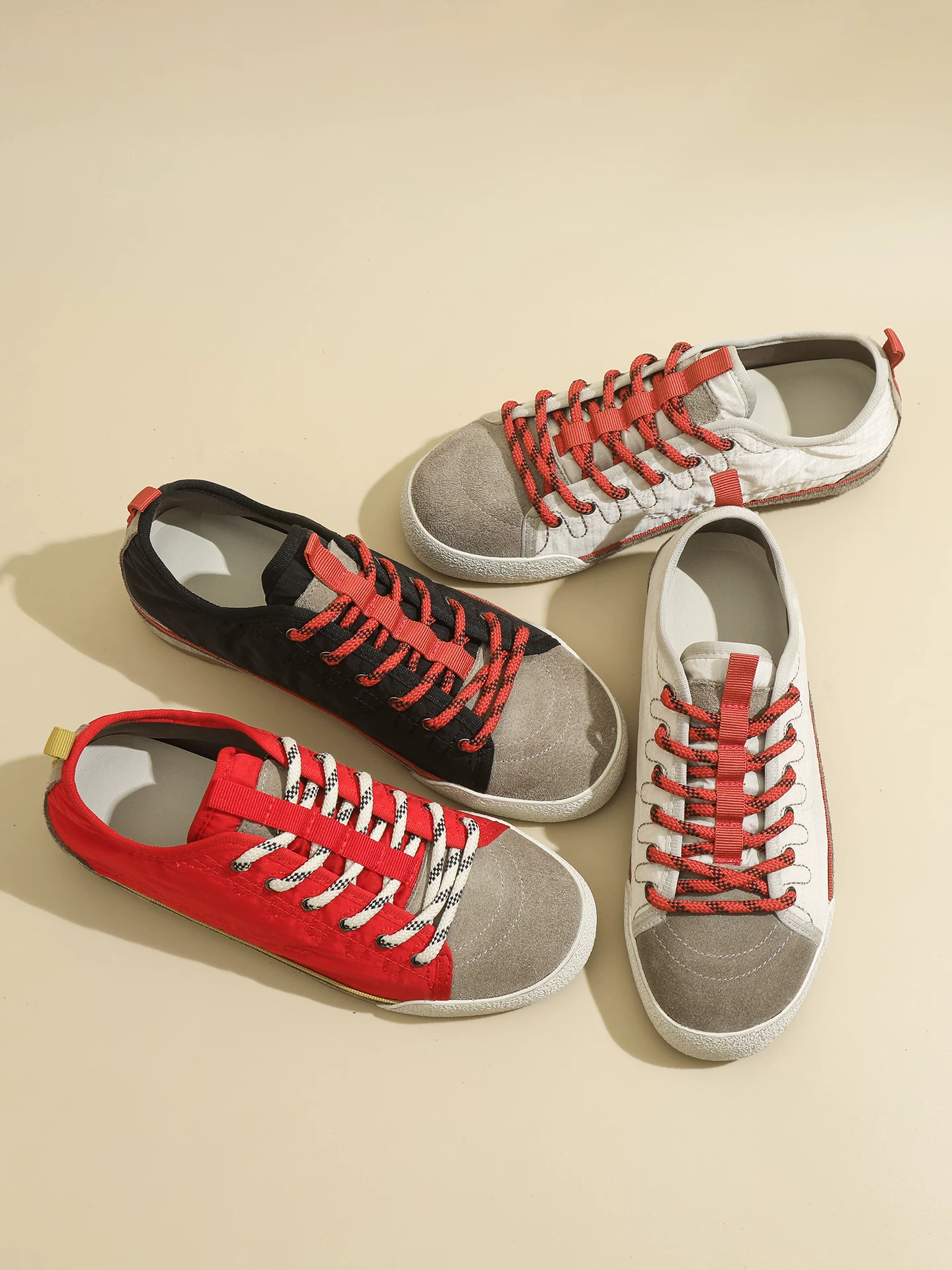 Giày vải thấp cổ kiểu Hàn Quốc dành cho nữ, giày thể thao Đức retro phối màu, giày casual đế mềm thoáng khí mỏng mùa xuân 2026.