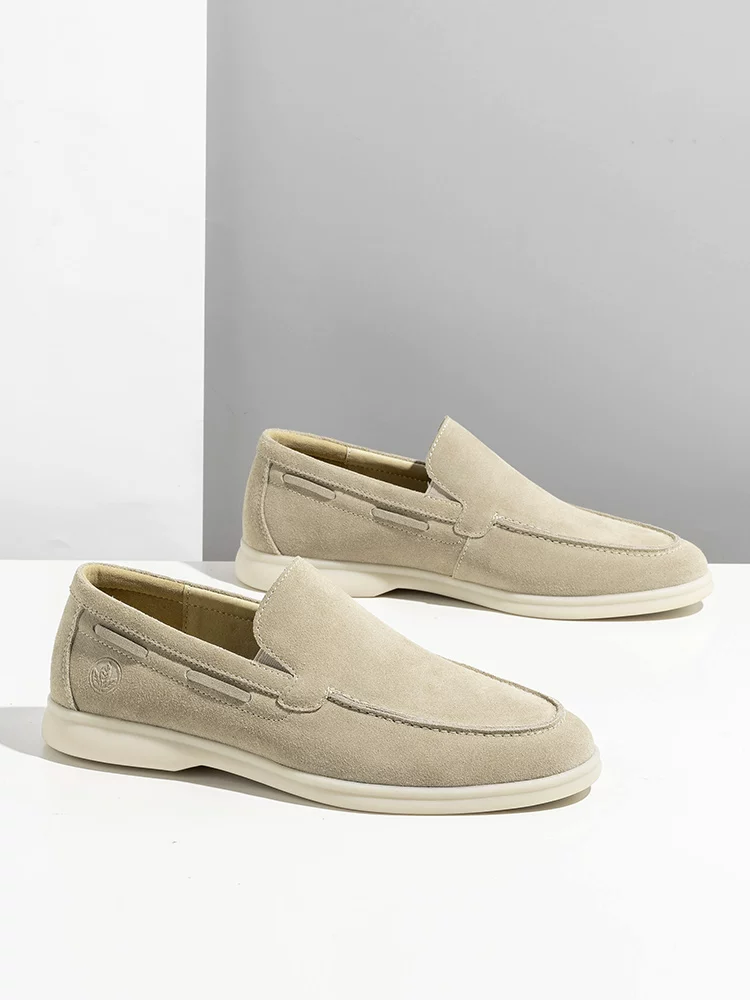 Giày Loafer Nam Maple Leaf 2025 Kiểu Mới, Giày Da Thường Ngày, Giày Loafer Da Lộn Cổ Điển, Thời Trang