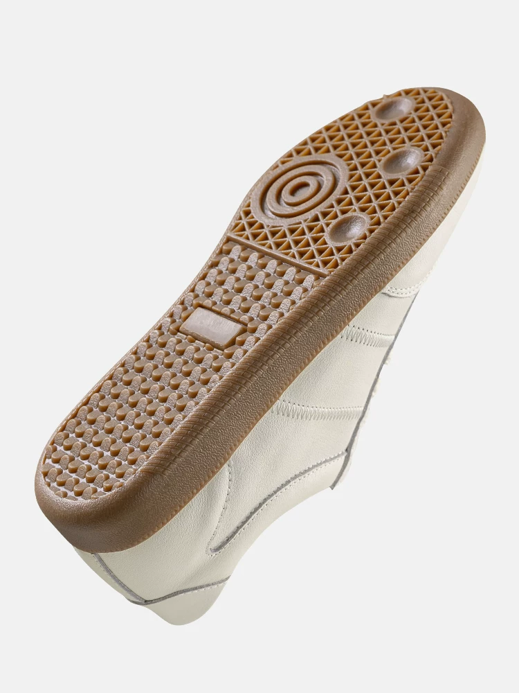 Giày thể thao nam da thật Maple Leaf Giày mùa đông đa năng màu trắng Đế mềm Giày tập luyện mới của Đức Giày nam thông thường hợp thời trang