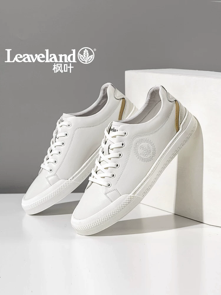 Giày nam Maple Leaf Giày nam mùa thu mới Giày thể thao đa năng Giày trắng nam Giày phong cách Hàn Quốc Giày trắng thoáng khí hợp thời trang
