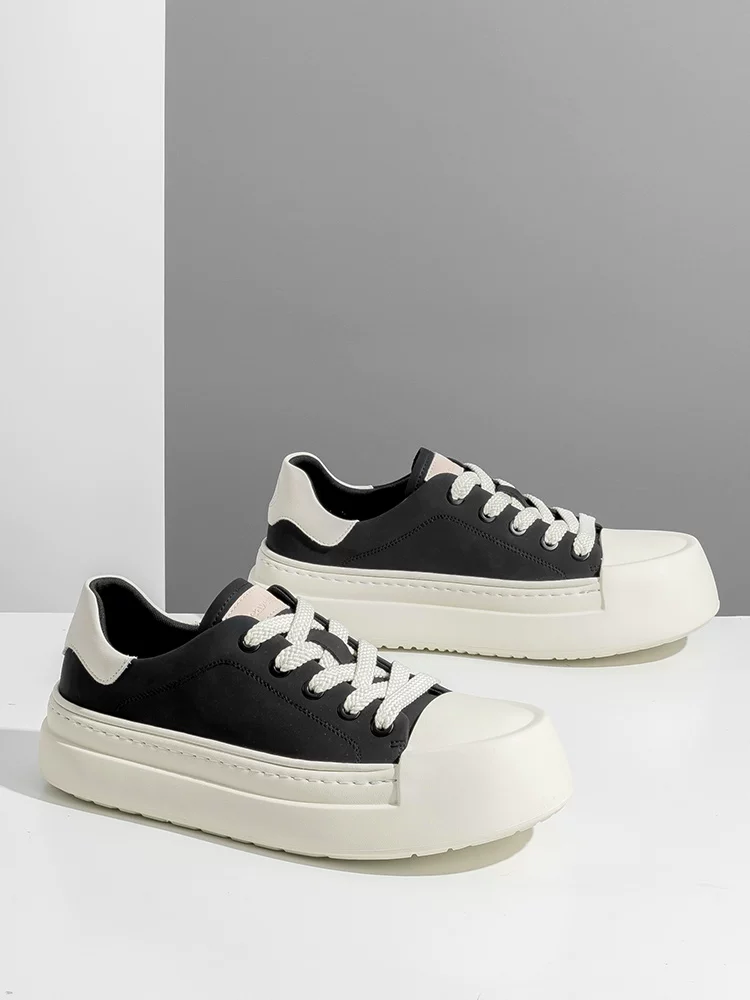 Giày nam Maple Leaf Giày thể thao đế dày Giày nam mùa đông mới 2025 Giày trắng Giày tăng chiều cao cho nam Giày thông thường đa năng hợp thời trang