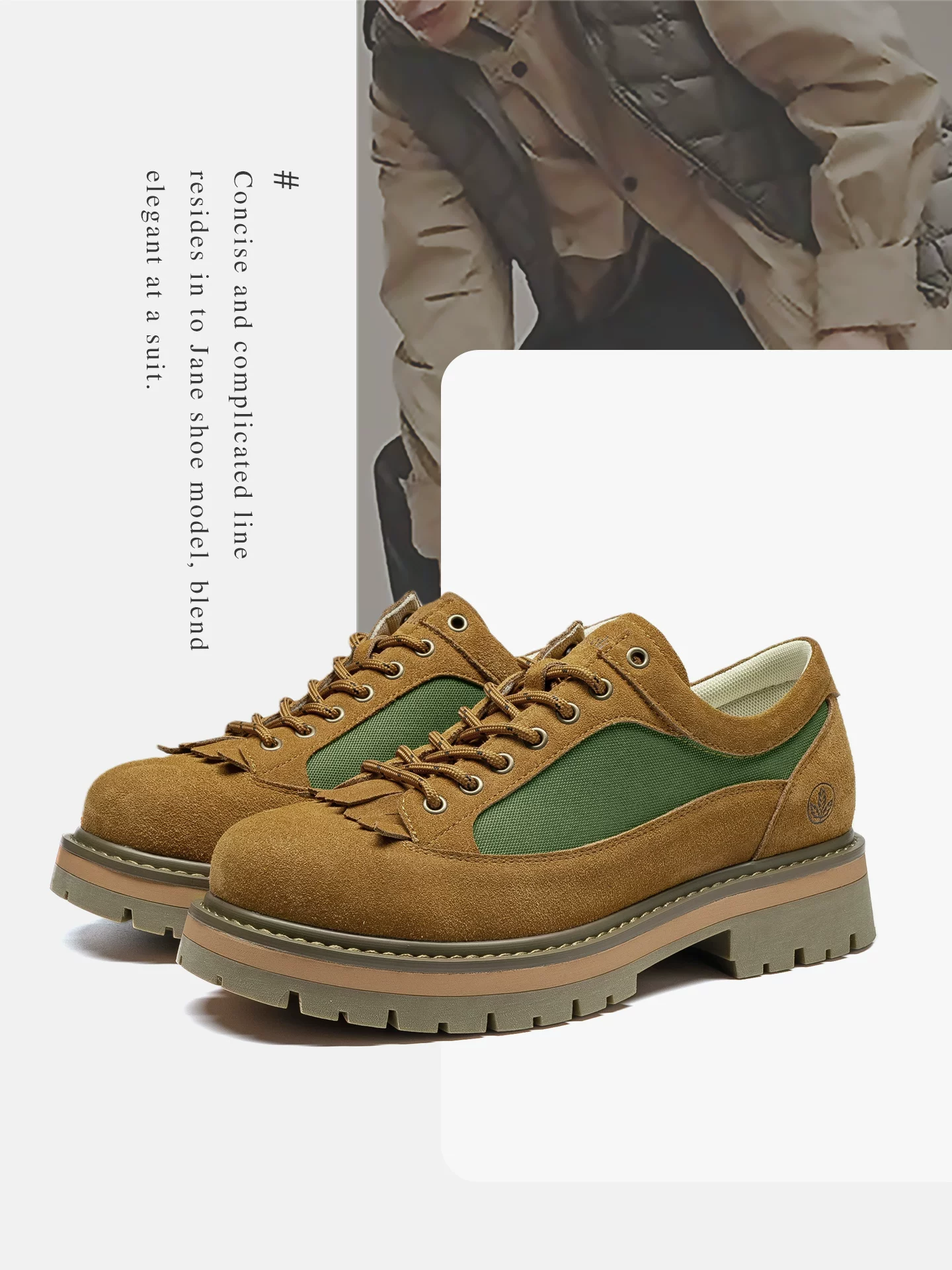 Giày nam Maple Leaf, giày làm việc ngoài trời, giày nam mùa đông 2025 kiểu mới, giày mũi to đế dày tăng chiều cao, kiểu thấp cổ, boots Martin cổ thấp, phong cách retro