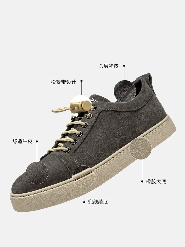 Giày nam Maple Leaf Giày mùa đông Giày nam hợp thời trang Giày thể thao thông thường đa năng mới Giày thể thao ngoài trời cổ thấp Giày công sở Da thật Chống mài mòn