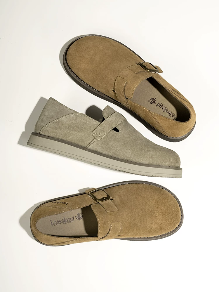 Giày nam Maple Leaf Giày nam mùa thu Giày thường ngày mới của Birkenstock Giày nam có độ che phủ toàn diện Dép kiểu cổ điển Giày lười kiểu cổ điển