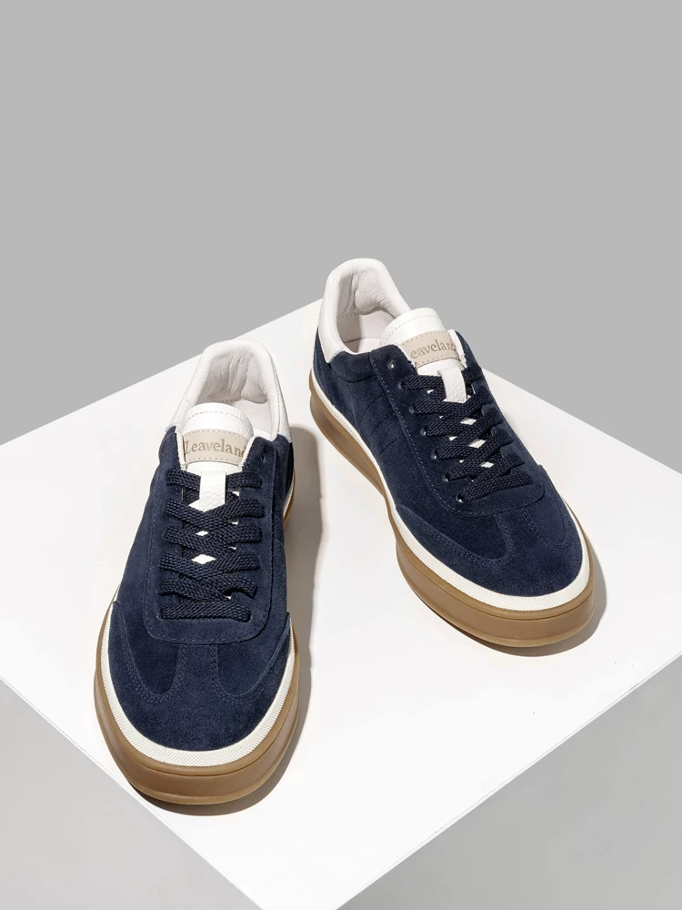 Giày Nam Maple Leaf Giày Sneaker Nam Phong Cách Retro 2025 Giày Thể Thao Thông Thường Mới Mùa Đông Da Thật Giày Đa Năng Thời Trang Nam