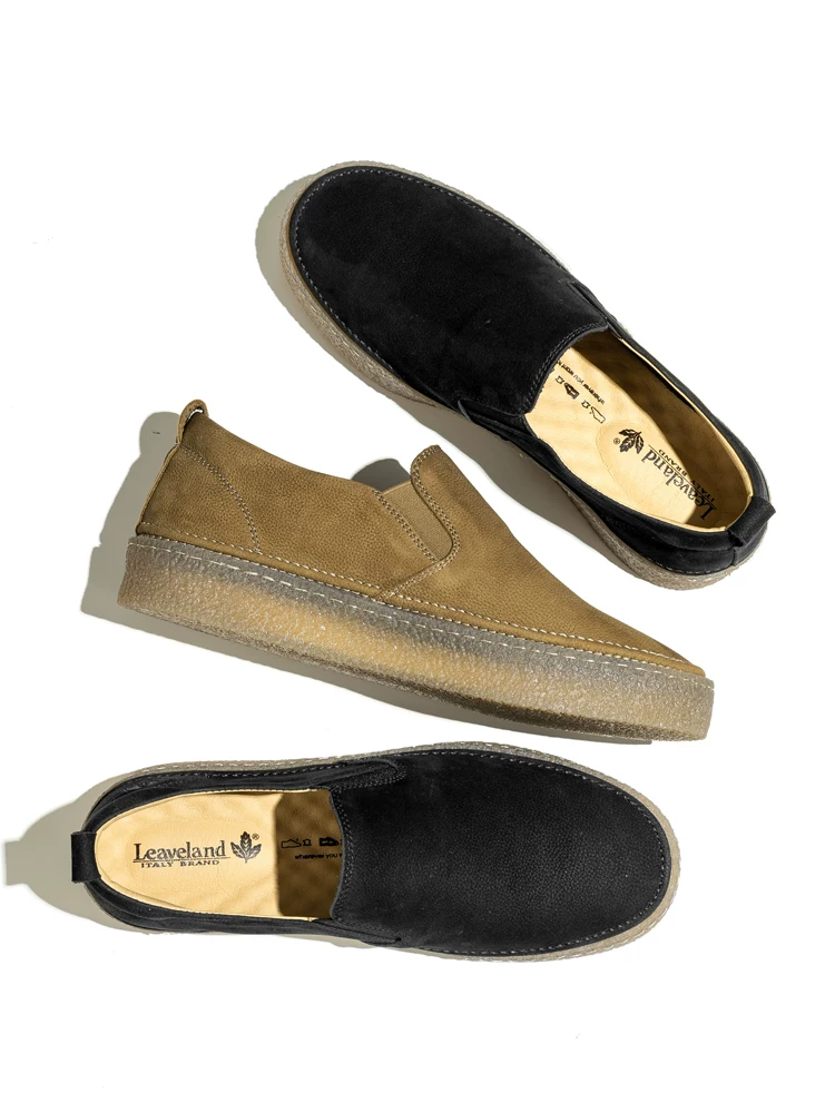 Giày Loafer Nam Da Thật Maple Leaf Thu Đông Thoáng Khí Mới Giày Slip-On Nam Phong Cách Anh Quốc