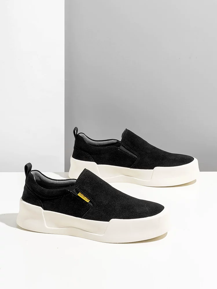 Giày Loafer Nam Maple Leaf 2025 Mẫu Mới Thu Đông Thoáng Khí, Giày Lười Da Thật, Giày Sneaker Thời Trang