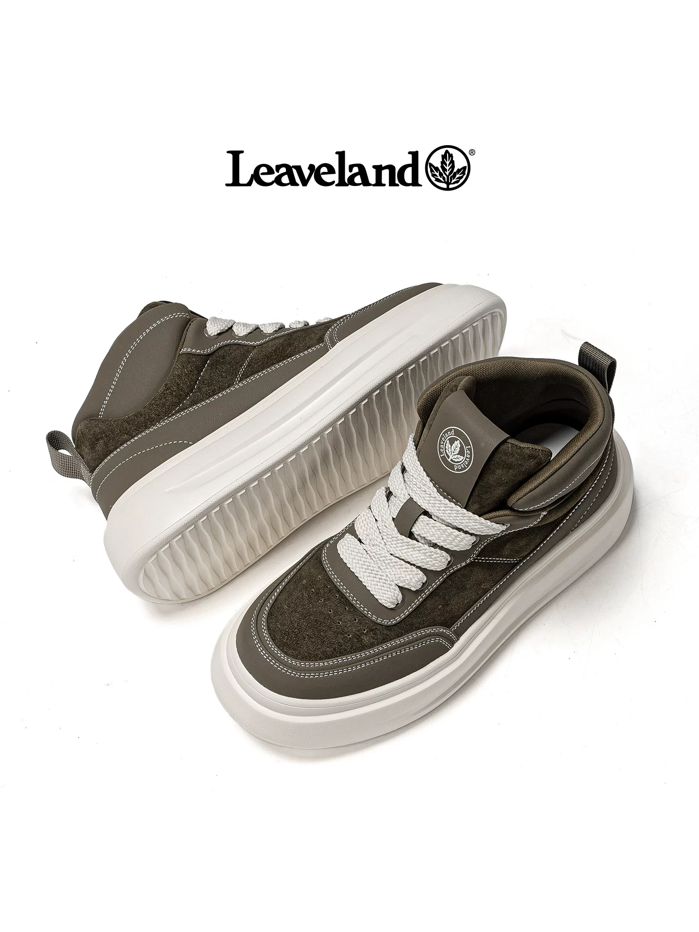 Giày nam Maple Leaf Giày cao cổ mùa đông Giày thể thao nam mới 2025 Giày thể thao nam đế dày Giày tăng chiều cao Giày thường nhẹ nhàng hợp thời trang