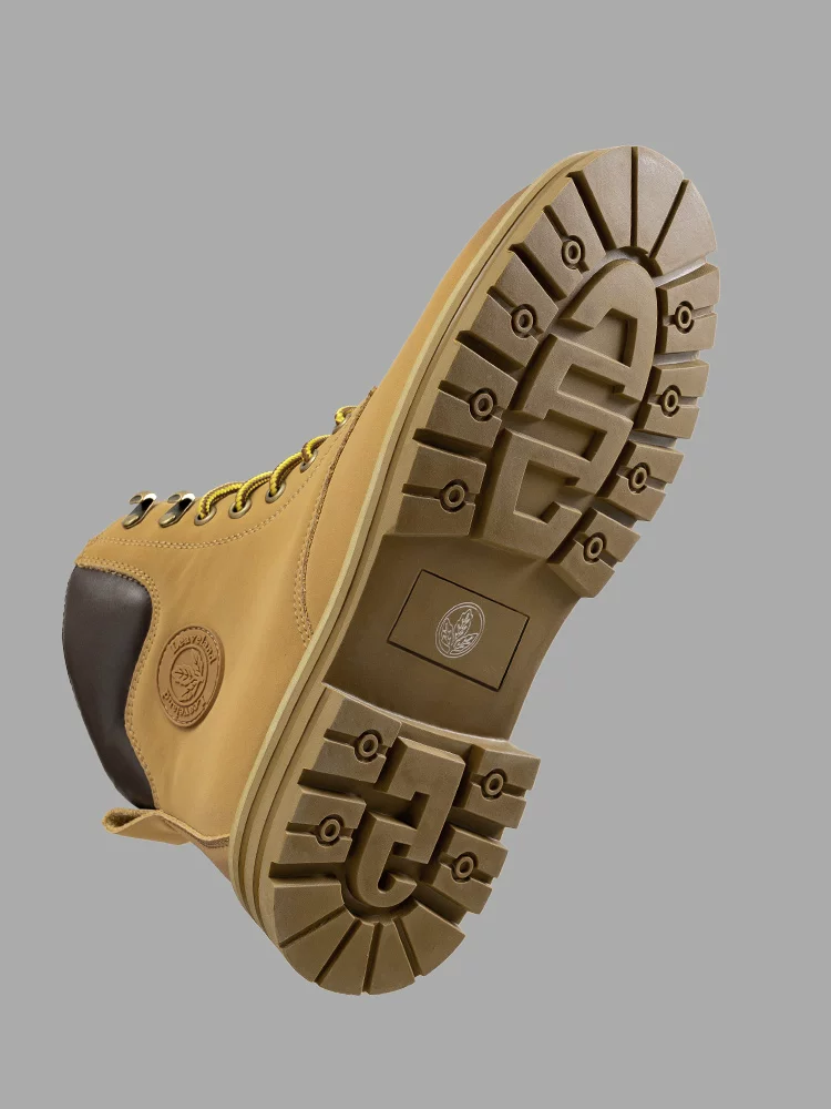 Giày nam Maple Leaf, giày bốt màu vàng thời trang, giày bốt làm việc ngoài trời nam, giày đôi, giày bốt cổ điển, giày bông ấm áp, giày Martin nữ