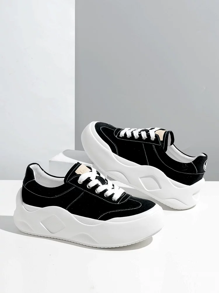 Giày nam Maple Leaf Giày thể thao mùa đông Giày nam 2025 Giày tăng chiều cao đế dày mới Giày đôi hợp thời trang Da thật Giày tập luyện thoáng khí của Đức