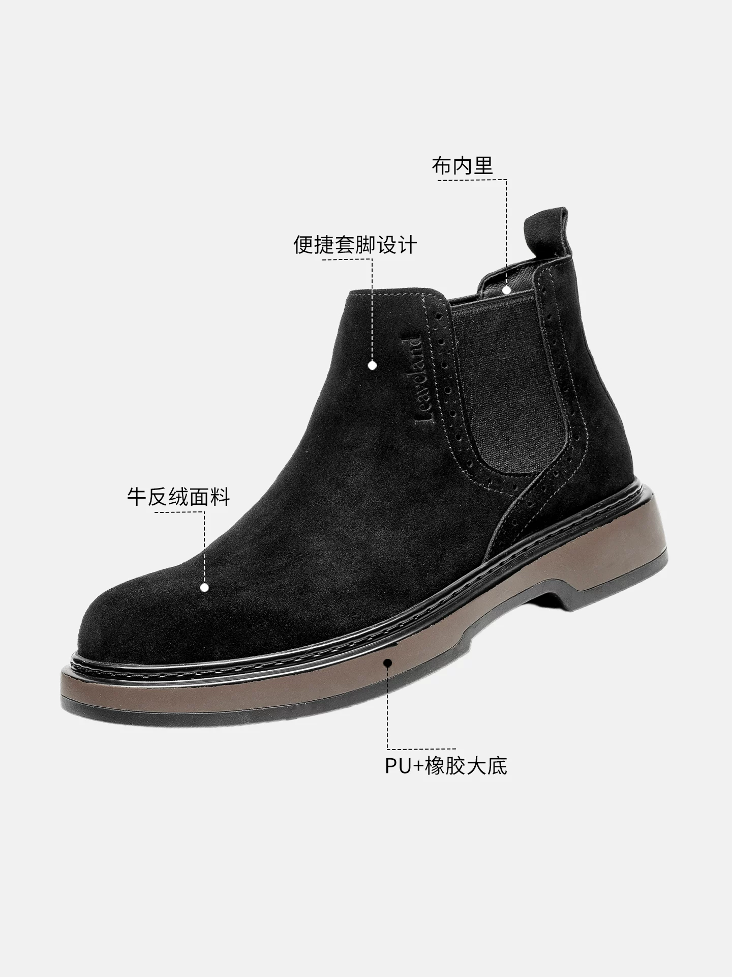 Giày Chelsea nam da thật Maple Leaf 2025 Mùa đông mới Giày bốt ngắn nam kiểu Anh cổ điển Giày công sở