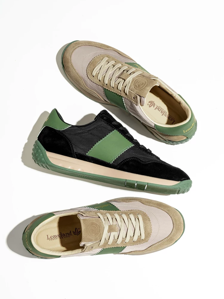 Giày nam Maple Leaf Giày thể thao cổ điển Giày nam đa năng mới Giày Forrest Gump Da thật Đế mềm Giày thể thao nam Giày hợp thời trang