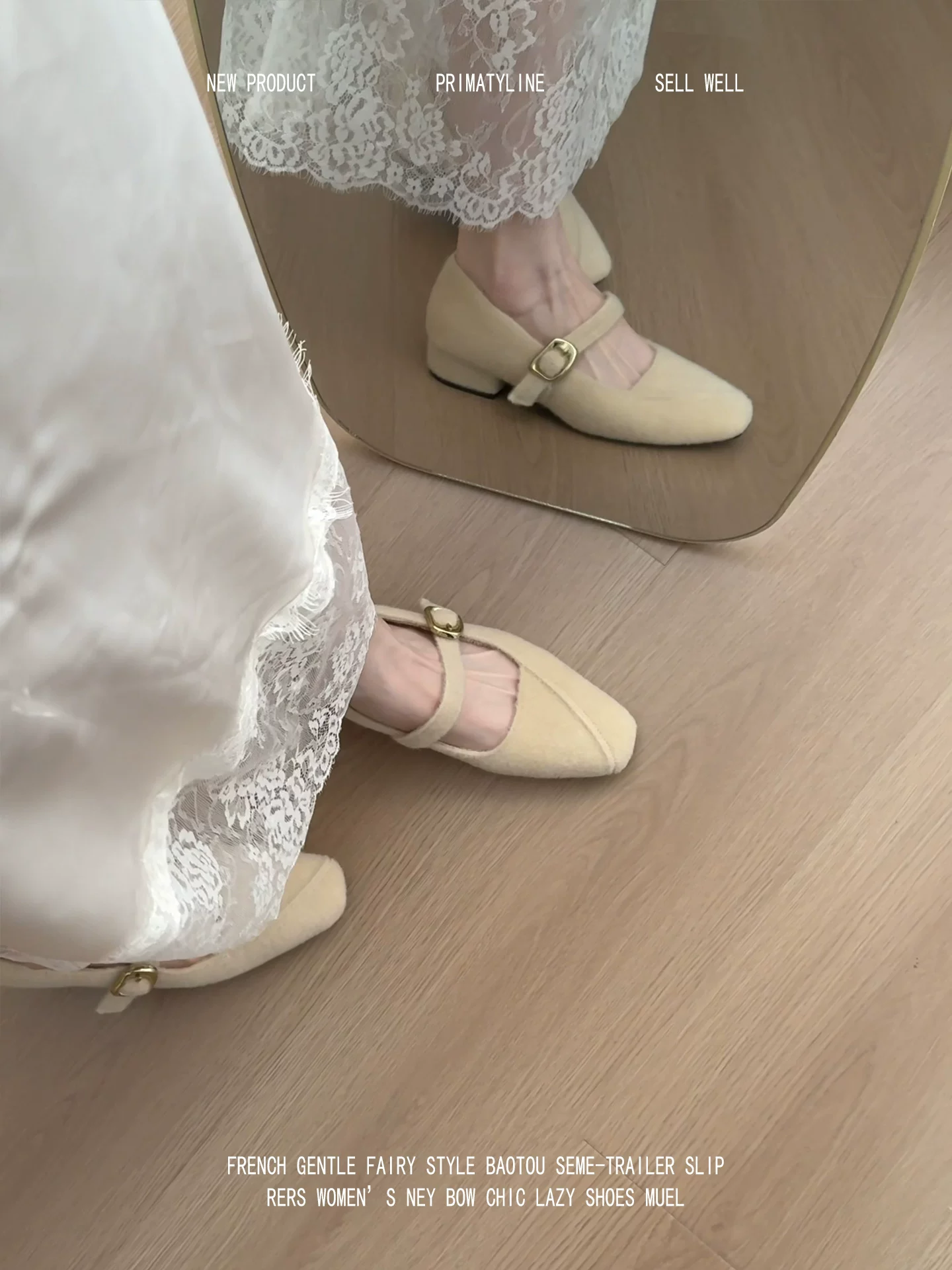 Phiên bản da cừu! Giày lông phong cách Chanel với dây đeo khóa đơn, giày Mary Jane đa năng và thanh lịch với gót dày, mũi vuông và lớp lót lông cừu.