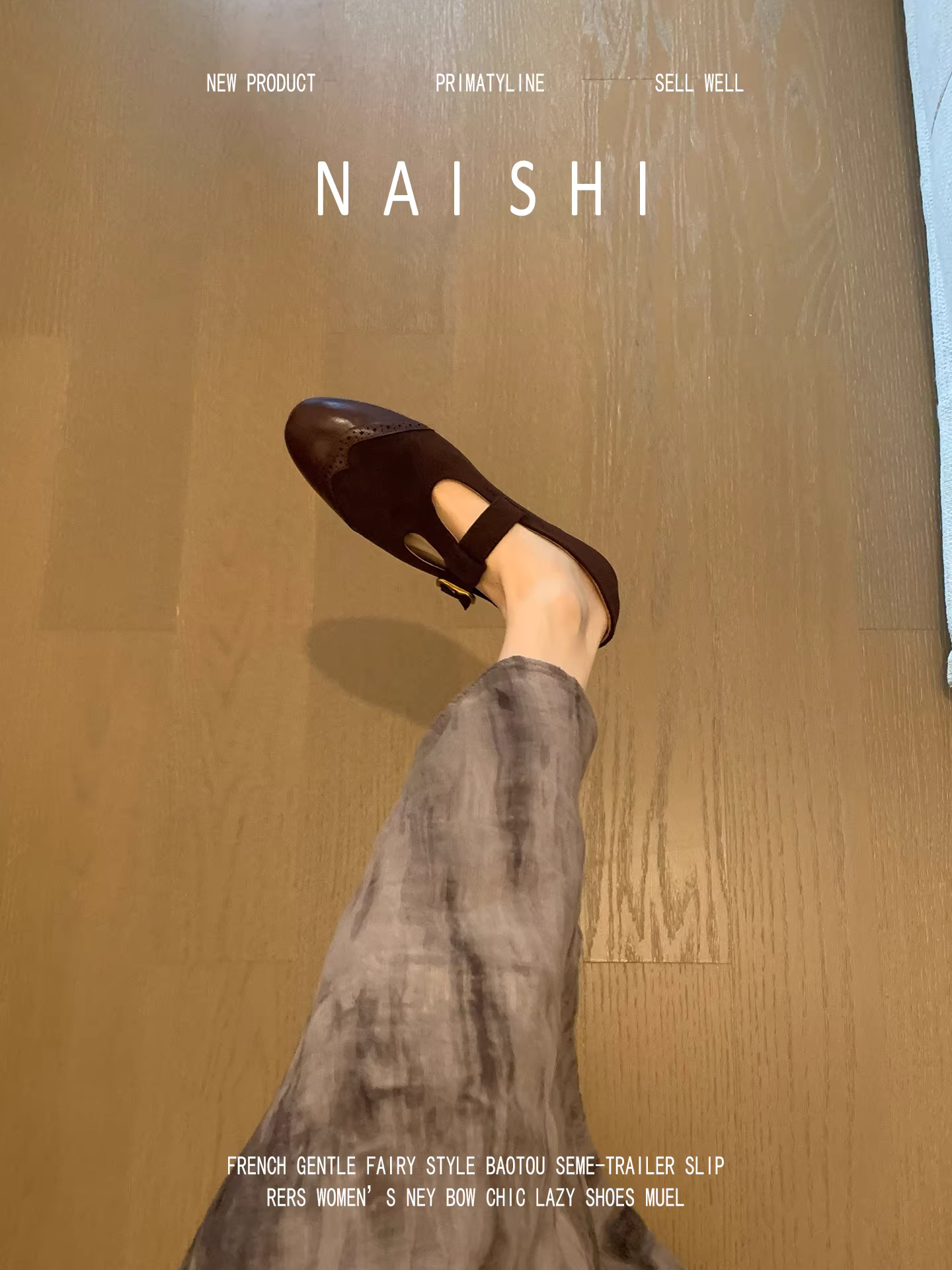 Phiên bản da cừu! Giày Mary Jane cổ điển có quai chữ T và giày lười phối da lộn, giày đế bằng thoải mái và không gây mỏi mắt cho nữ.