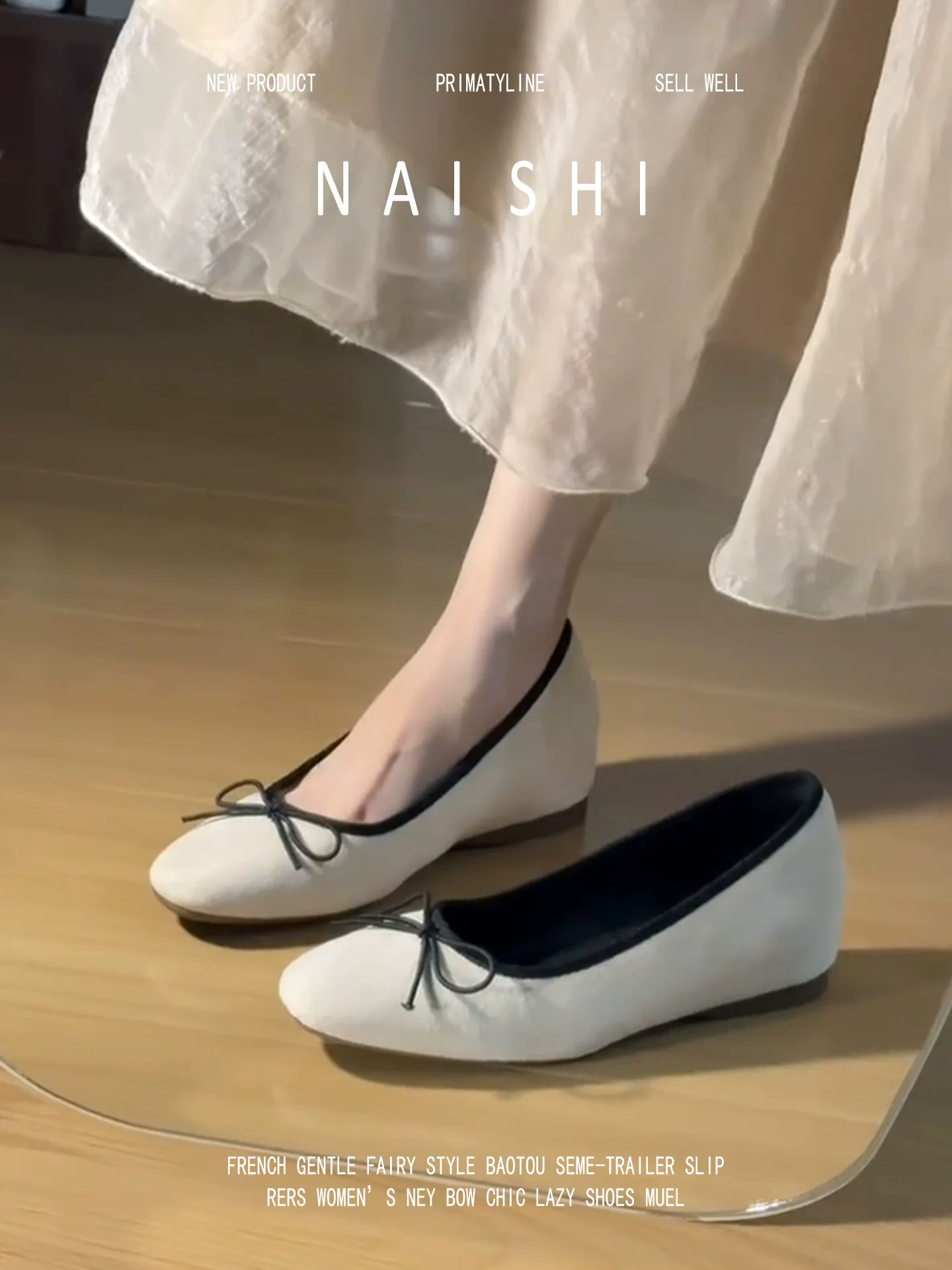 Phiên bản da cừu! Giày đơn mũi tròn kiểu Pháp dành cho nữ có độ tăng chiều cao ẩn, giày ba lê đế mềm bằng da lộn, giày bà ngoại miệng nông.
