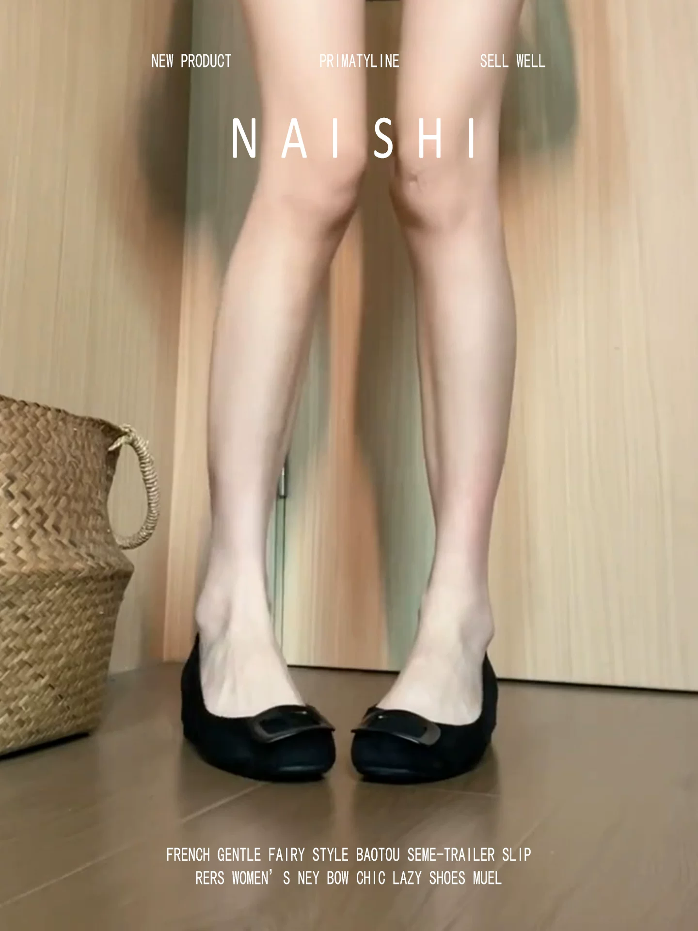 Phiên bản da cừu! Giày Mary Jane đế cao có khóa vuông cổ điển dành cho nữ, giày cao gót da lộn màu đen kiểu lười đi làm.