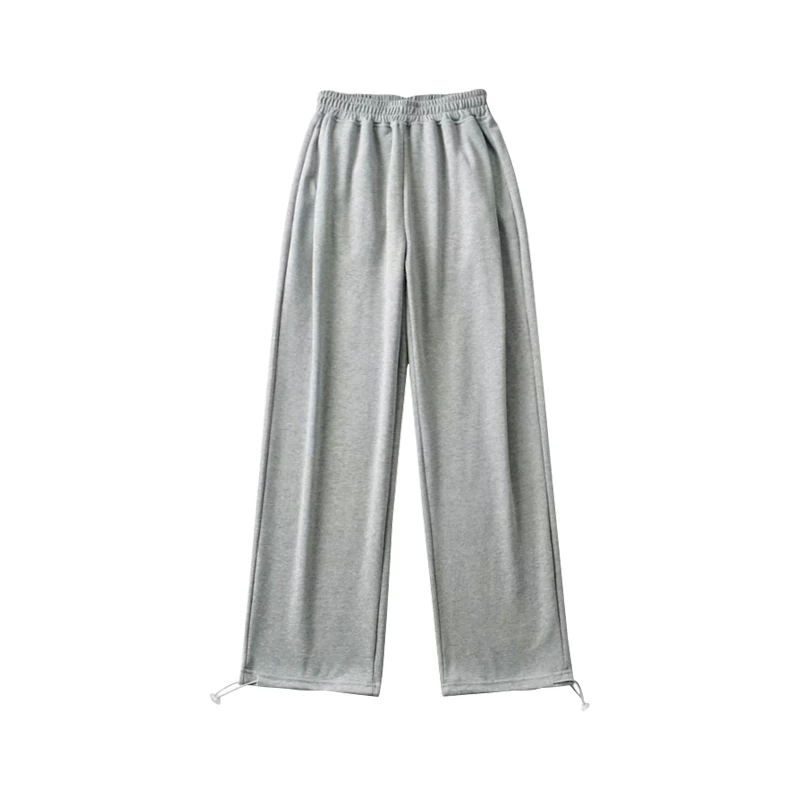 YoungGirlDay Quần jogger dây rút cạp cao dáng rộng phong cách Âu Mỹ, quần thể thao đa năng dành cho nữ