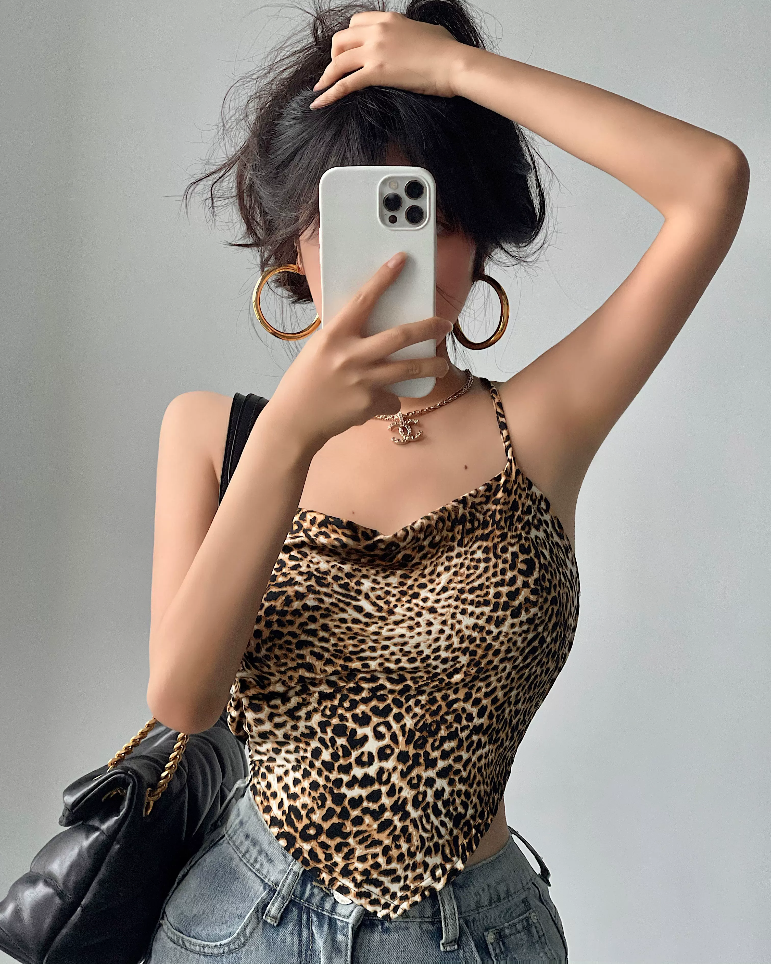 YoungGirlDay Hot Girl Sexy Zebra Print Slim Fit Backless Cross-Tie Short Tube Top Yếm