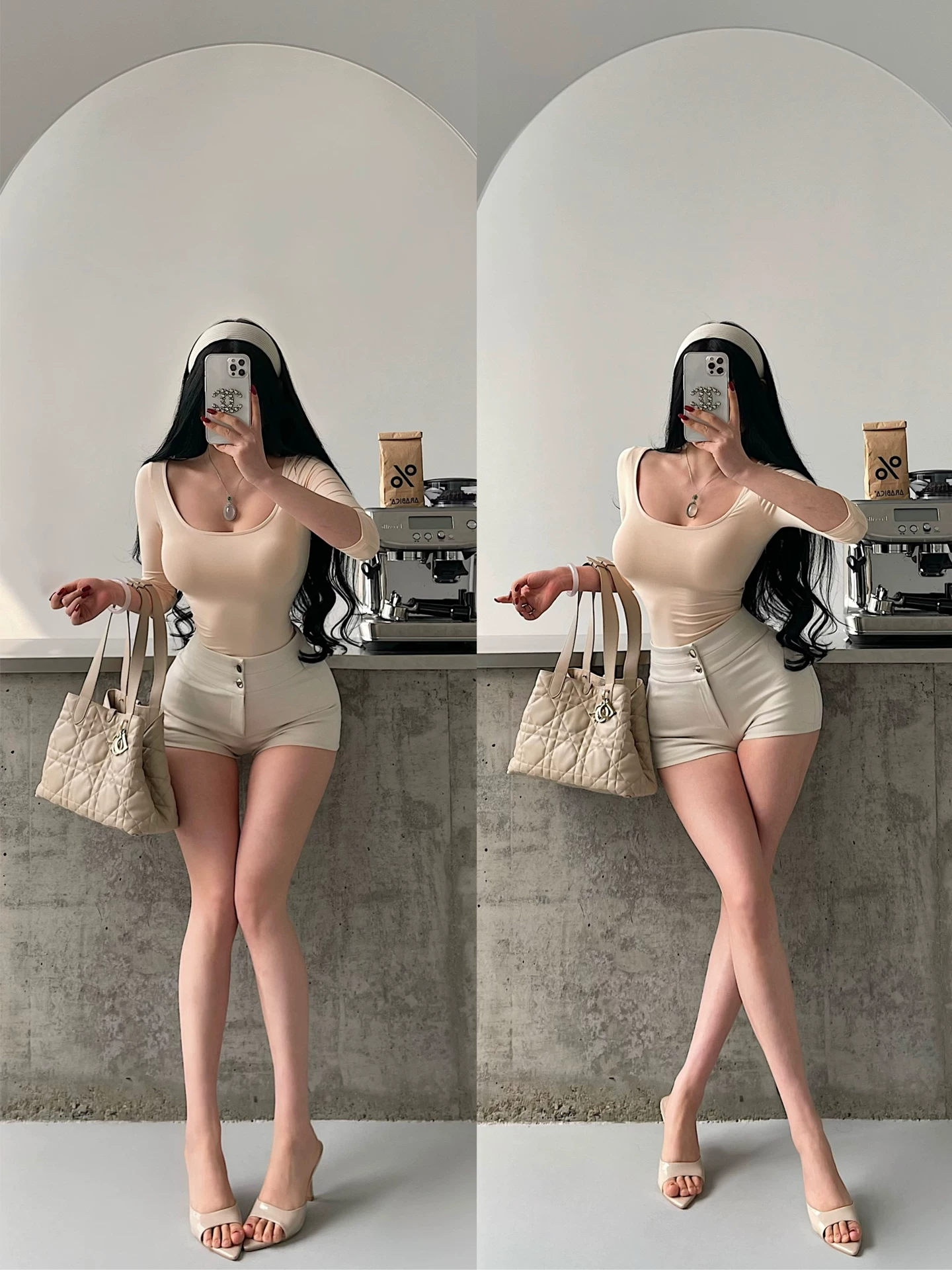 YoungGirlDay Quần short nâng mông, tôn dáng, kiểu dáng truyện tranh Hàn Quốc, gợi cảm, cạp cao, giúp nâng mông và làm cho đôi chân trông dài hơn, quần short đa năng và quần short gợi cảm.