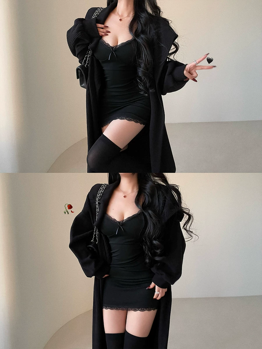 YoungGirlDay phong cách thuần khiết gợi cảm, ôm sát, thon gọn, váy ren ôm sát eo, váy ngắn bodycon.