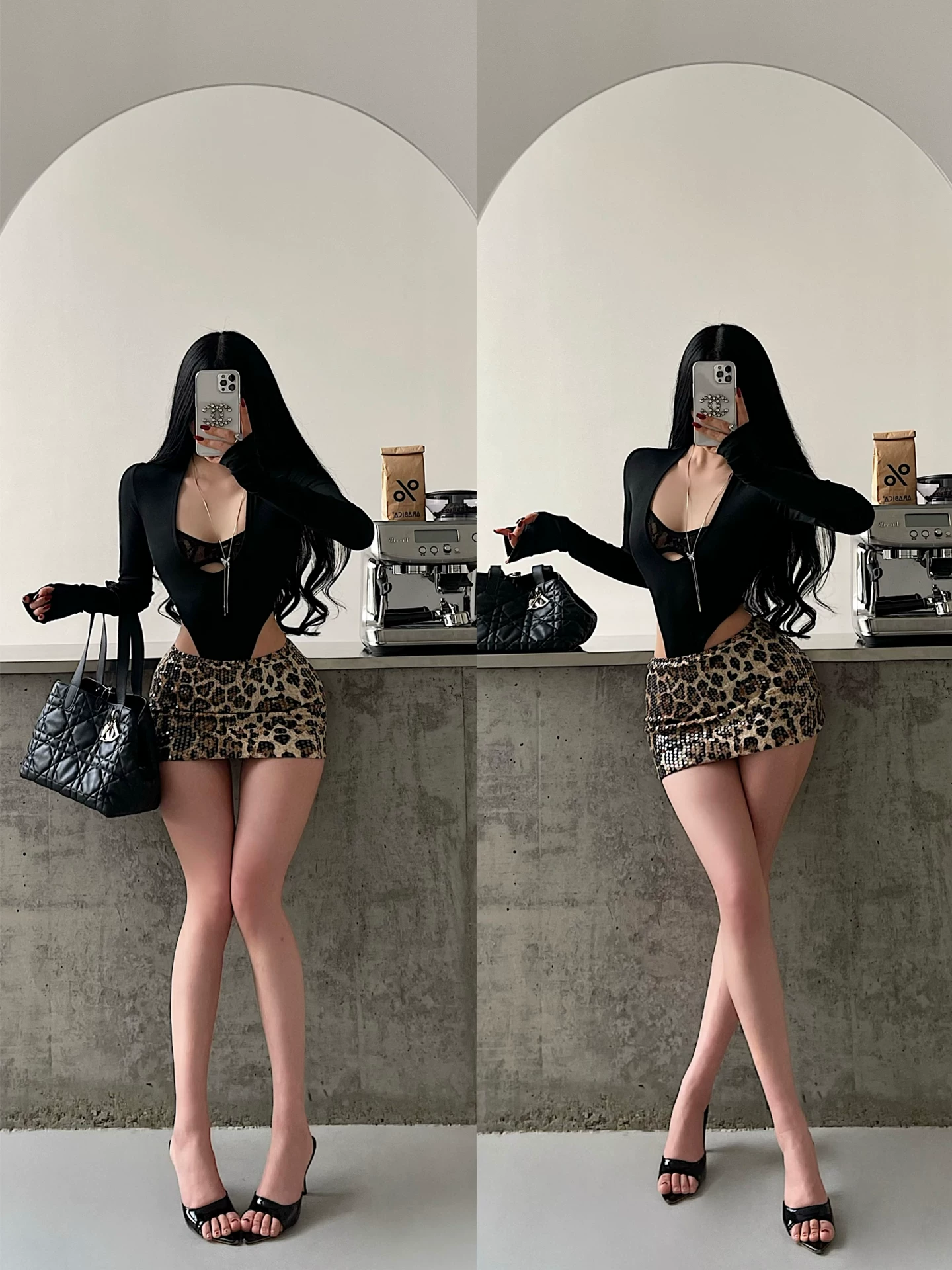 YoungGirlDay Bộ áo liền quần dài tay cổ chữ V sâu gợi cảm kiểu Mỹ dành cho nữ