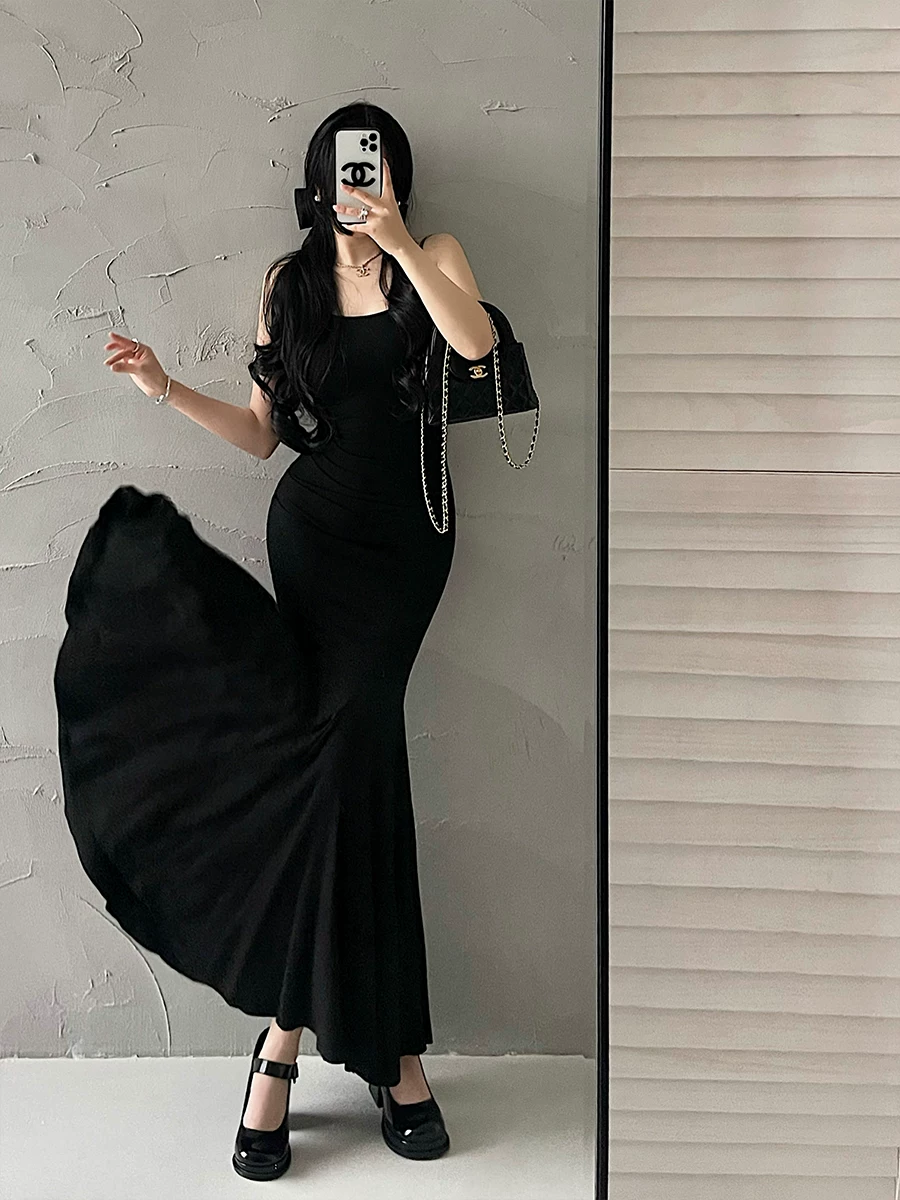 Váy dài ôm sát dáng đuôi cá, xếp ly, eo cao, thuần khiết và quyến rũ của YoungGirlDay