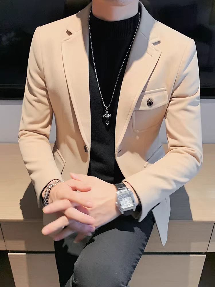 Áo vest len cao cấp dành cho nam, dày dặn cho mùa thu đông, kiểu dáng mới 2025, phong cách công sở lịch sự, dễ chăm sóc, không nhăn.