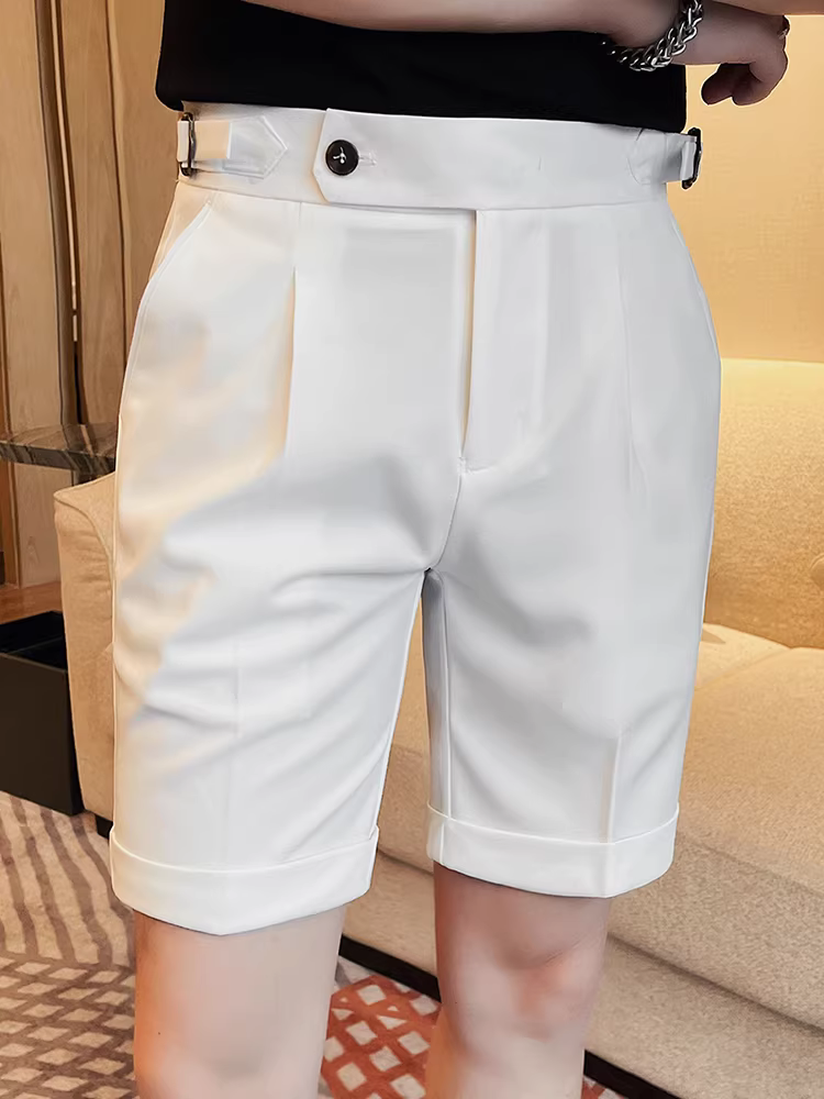 Quần short nam Naples, kiểu dáng mỏng nhẹ mùa hè, hợp thời trang, đa năng, cao cấp, quần âu thẳng dáng doanh nhân năm phần.