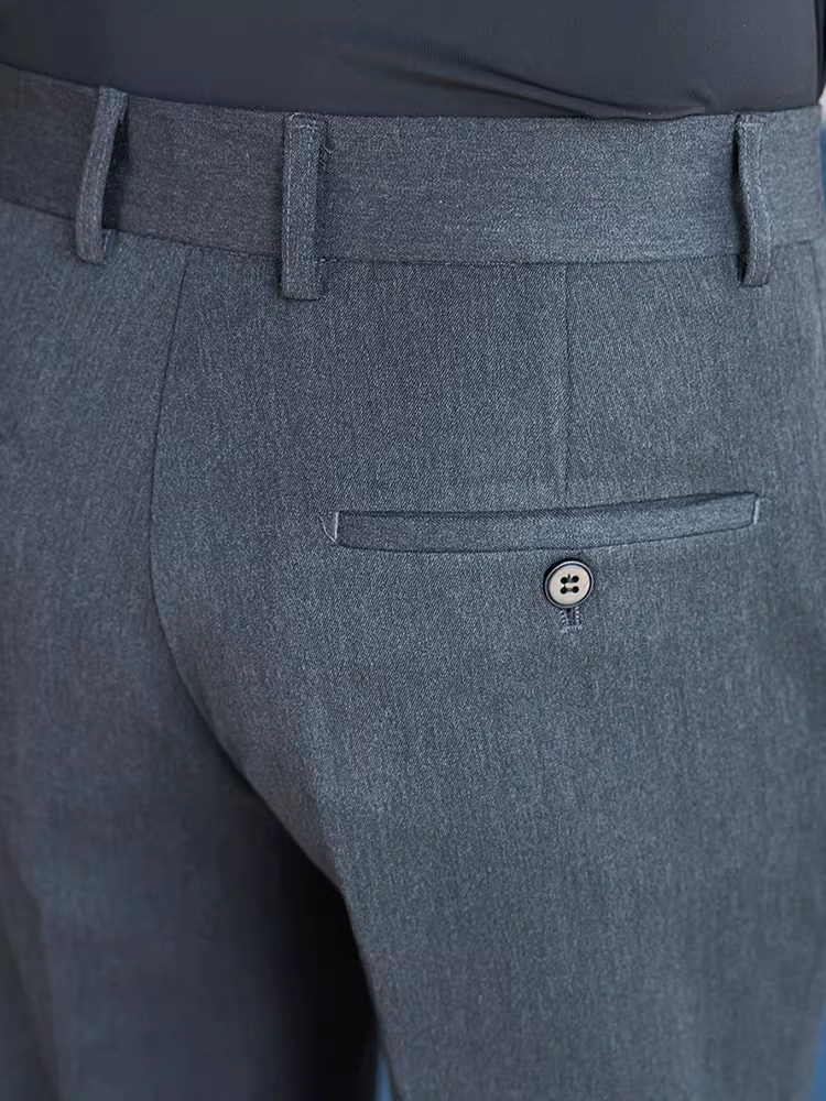 Quần âu nam, chất liệu cao cấp, màu trơn, đa năng, thích hợp cho công việc, kiểu dáng thời trang ôm dáng, không nhăn.