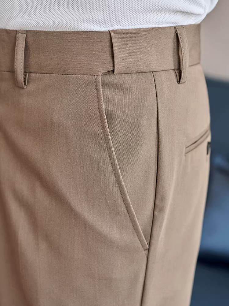 Quần âu nam lưng thun, quần short mùa hè mỏng nhẹ, kiểu dáng ôm body thoải mái năm điểm, mẫu mới 2025