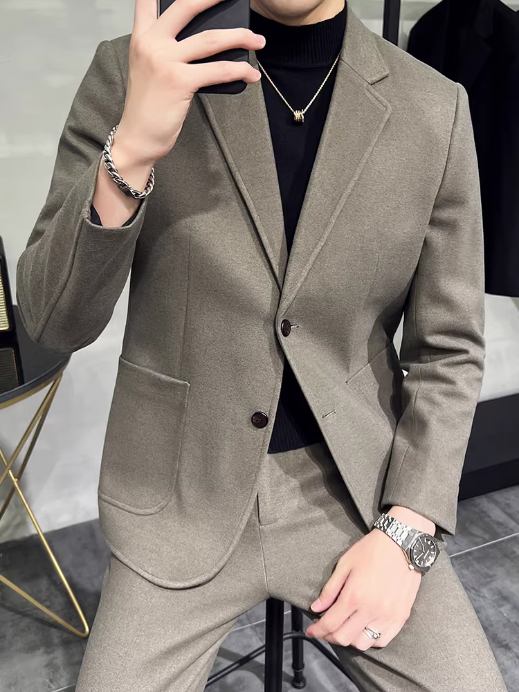 Vest len nam thu đông dày dặn, kiểu dáng ôm body, phong cách Anh quốc, cao cấp, lịch sự, thường ngày.