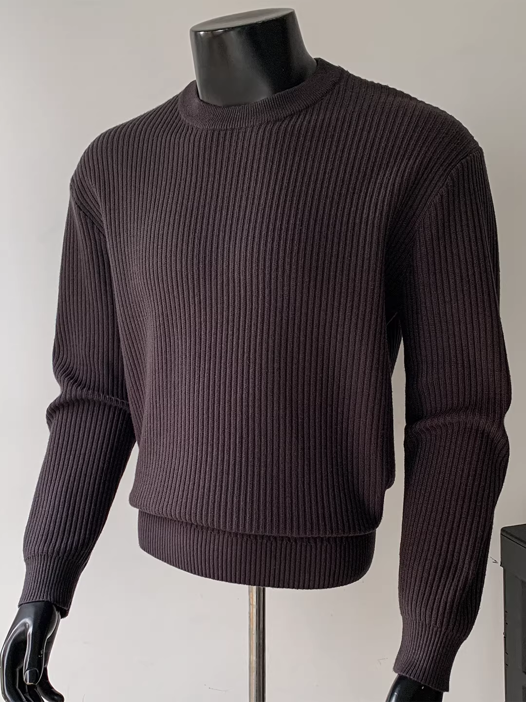 Áo len nam cổ tròn dài tay mùa đông, áo lót dệt kim đa năng, chất lượng cao, thời trang, hợp xu hướng