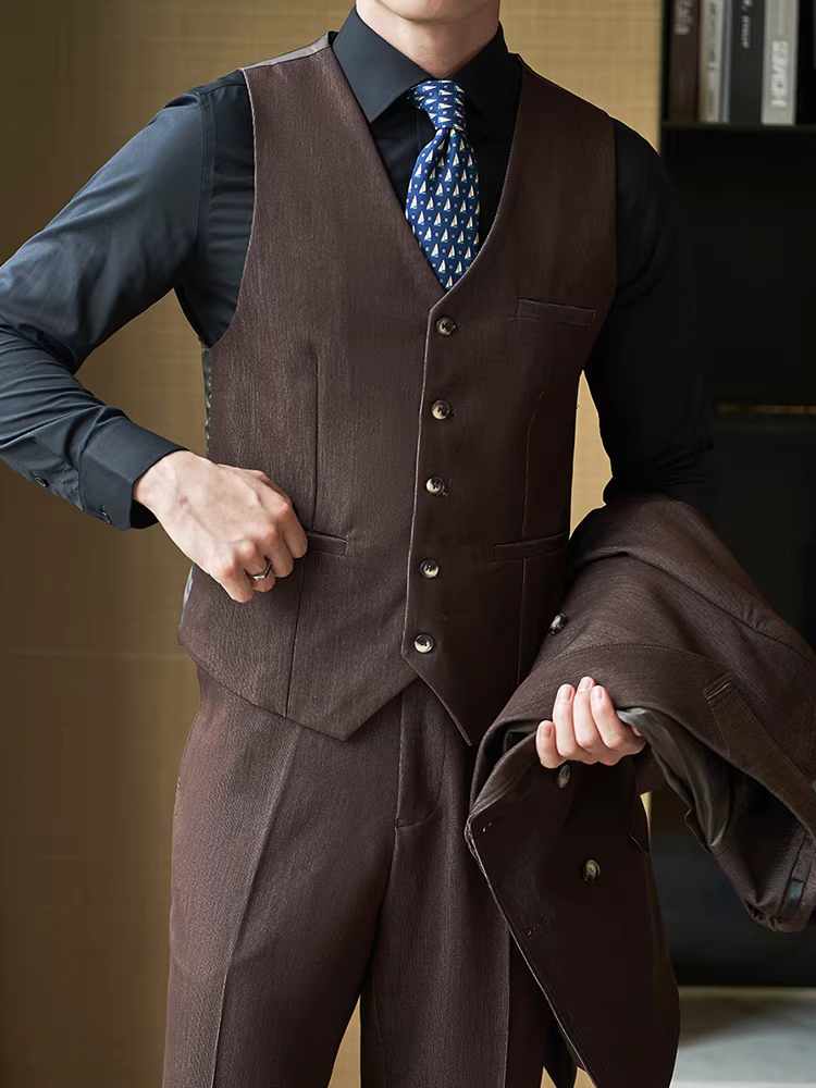 Bộ vest nam, chất liệu tươi mát và mềm mại, kiểu dáng ôm sát, trang phục công sở lịch sự, trang phục phù rể, trang phục dự tiệc cưới, áo vest nam.