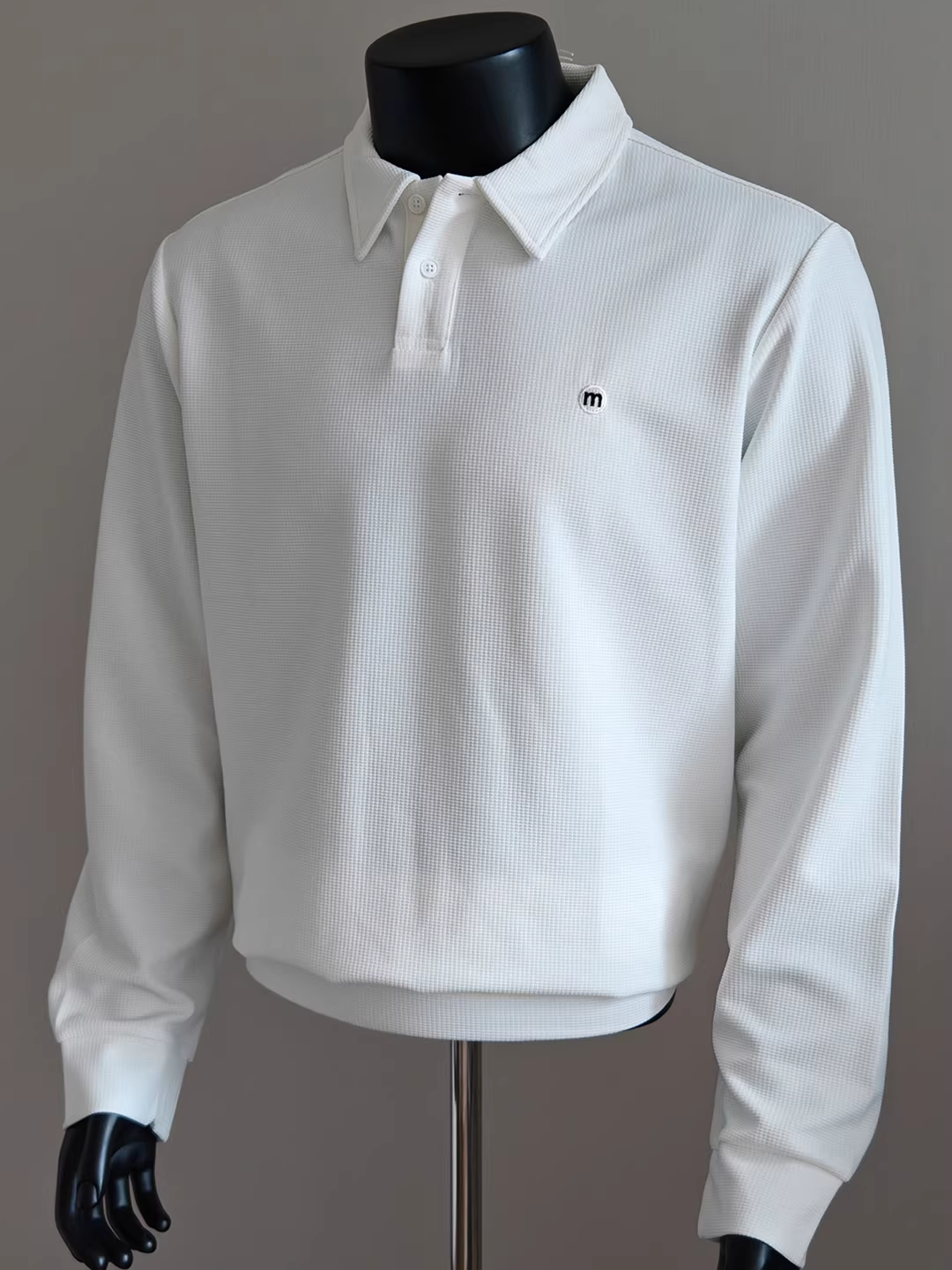 Áo thun polo cổ trụ nam, dài tay, dày dặn cho mùa thu đông, kiểu dáng thời thượng cao cấp, áo sweatshirt cổ trụ, áo lót.